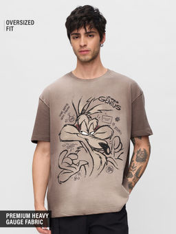 The Souled Store - Looney Tunes Super Genius Men Oversized T-Shirt