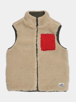 Tommy Hilfiger - Boys Beige Regular Fit Polyester Jacket