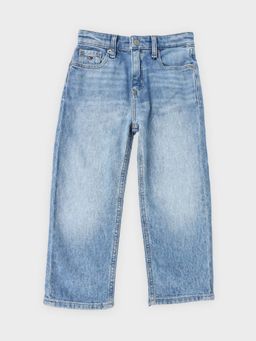 Tommy Hilfiger - Boys Blue Light-Wash Loose Fit Jeans