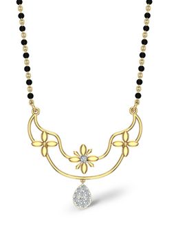 DISHIS - 18k BIS Hallmark Yellow Gold and Diamond Tanmaniya Pendant