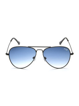 IRUS - Idee Black 100% Uv Protected Pilot Full Rim Unisex Sunglass Blue Gradient Lens