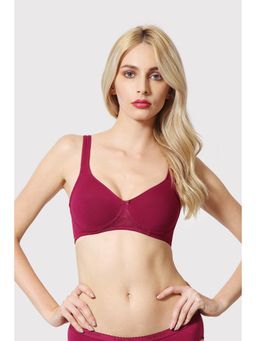 Van Heusen Woman Lingerie and Athleisure - Van Heusen Women Antibacterial & Wireless Shaper Bra - Burgundy