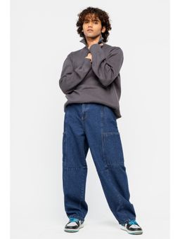 FREAKINS - Baggy Carrot Blue Men's Jeans