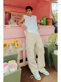 FREAKINS - Men's Ecru Cosmic Off White Cargo