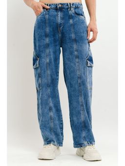 FREAKINS - Men's Flap Play Cargo Style Jeans
