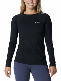 Columbia - Womens Black Omni-Heat Reflective Midweight Stretch Long Sleeve Thermal Top
