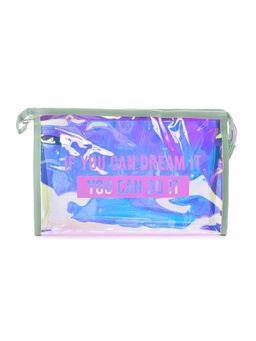 Visual Echoes - Holographic Dream Daily Essential Pouch - Green