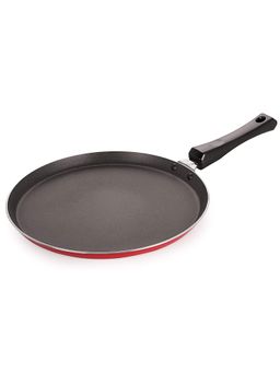 Nirlon - Aluminum Non Stick Flat Dosa Tava with Bakelite Handle 29.5Cm