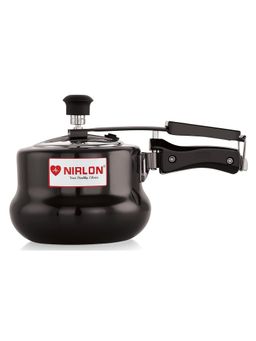 Nirlon - Induction Hard Anodised Handi Shape Inner Lid Pressure Cooker