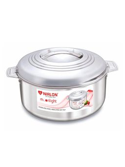 Nirlon - Stainless Steel Double Wall Insulated Casserole with Steel Lid