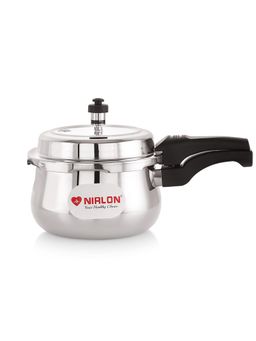 Nirlon - Induction Outer Lid Triply Stainless Steel Pressure Cooker