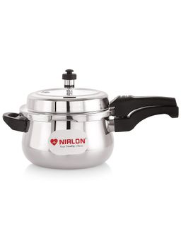 Nirlon - Induction Outer Lid Belly Triply Stainless Steel Pressure Cooker
