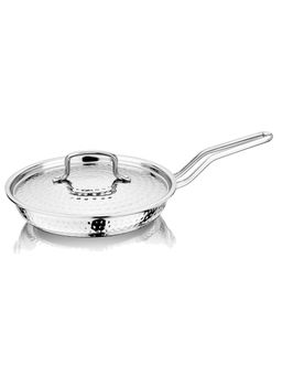 Nirlon - Hammered Triply Fry Pan with Stainless Steel Lid