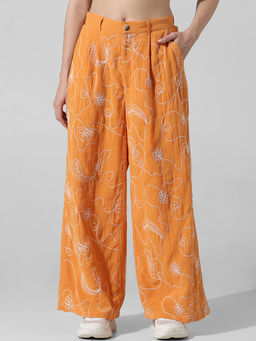 ONLY - Orange Embroidered Pant