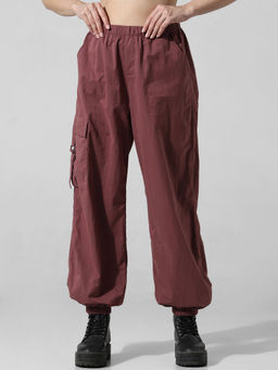 ONLY - Brown Parachute Cargo Pant