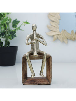 HomeTown - Walton Wood and Metal Figurine
