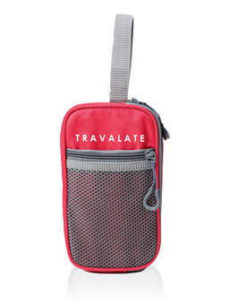 TRAVALATE - Multipurpose Water Resistant Cosmetic Pouch for Women Red