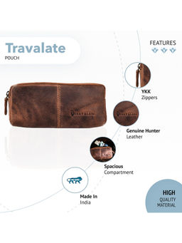 TRAVALATE - Solid 5 Cms Cosmetic Pouch