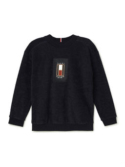 Tommy Hilfiger - LB Flag Reg Boucle Sweatshirt - Navy Blue