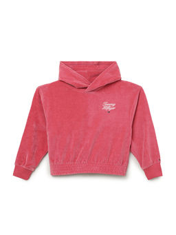 Tommy Hilfiger - LG Th Script Velour Sweatshirt - Pink