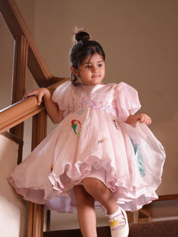 Funny Bones - Handcrafted Majestic Marmarid Fantasy Princess Knee Length Dress