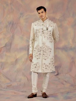 Jatin Malik - The Blond Affaire Sherwani (Set of 3)