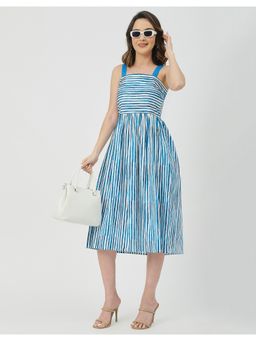 Moomaya - Summer Square Neck Midi Dress
