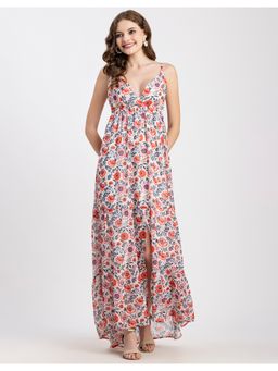 Moomaya - Boho A-Line Sleeveless Maxi Dress