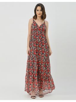 Moomaya - Boho A-Line Sleeveless Maxi Dress