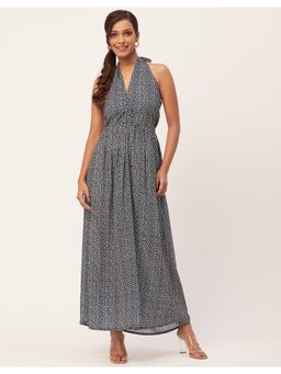 Moomaya - Halter Evening Maxi Sleeveless Dress