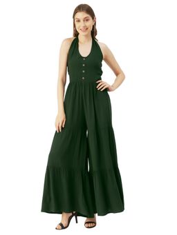 Moomaya - Summer Halter Neck Rayon Jumpsuit