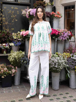 MIRIPRET - Picotin Embroidered Co-Ord (Set of 2)