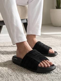 AVANT - Men Black ComfortPlus Sliders