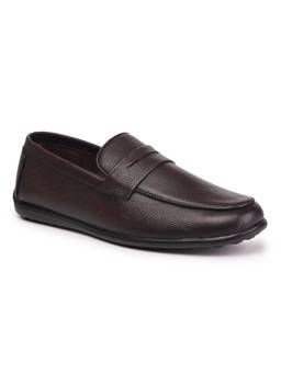 Zoom Shoes - A10955 Genuine Leather Formal Brown Loafers