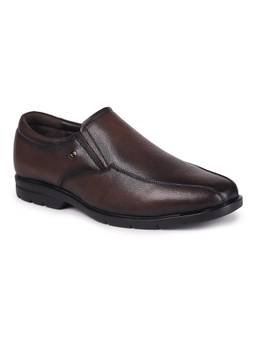 Zoom Shoes - A2145 Genuine Leather Party Brown Loafers