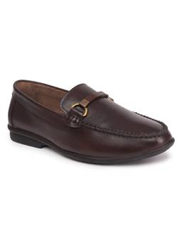 Zoom Shoes - A2627 Genuine Leather Formal Brown Loafers