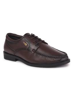 Zoom Shoes - A3319 Genuine Leather Formal Brown Derbies
