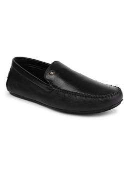 Zoom Shoes - A6331 Genuine Leather Formal Black Loafers