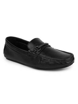 Zoom Shoes - A6381 Genuine Leather Formal Black Loafers