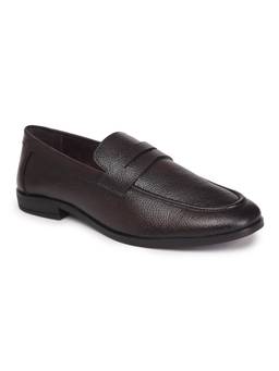 Zoom Shoes - A8334 Genuine Leather Formal Brown Loafers