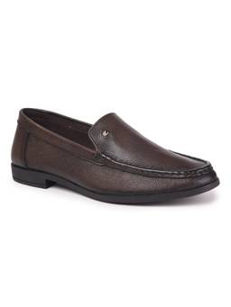 Zoom Shoes - A8335 Genuine Leather Formal Brown Loafers