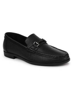 Zoom Shoes - A8366 Genuine Leather Formal Black Loafers