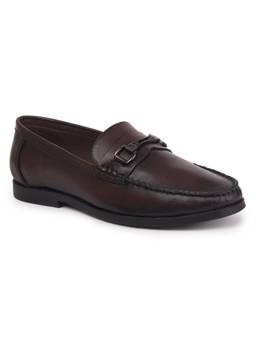Zoom Shoes - A9132 Genuine Leather Formal Brown Loafers