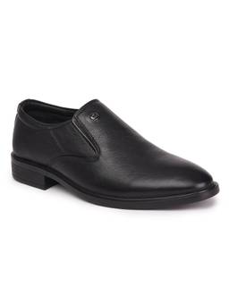 Zoom Shoes - AB1152 Genuine Leather Black Formal Loafers