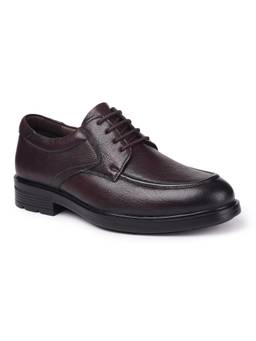 Zoom Shoes - AGL1208 Genuine Leather Party Brown Derbies