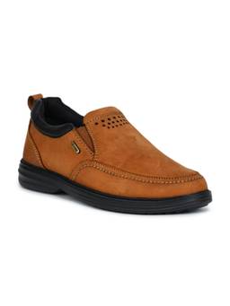 Zoom Shoes - AN5642 Genuine Leather Party Tan Loafers