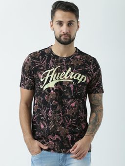 Huetrap - Mens Black Short Sleeve T-Shirt