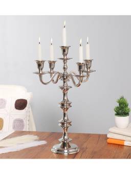 De Maison Decor - Imperium Grande 5-Arm Candleholder - Silver