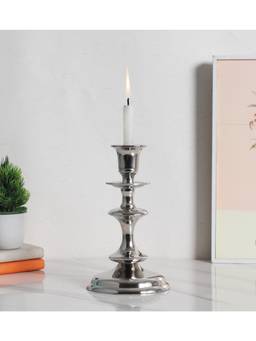 De Maison Decor - Imperium Solo Petite Silver Candleholder