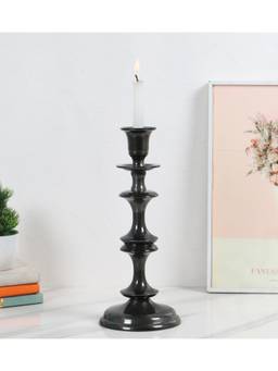 De Maison Decor - Imperium Solo Tall Black Candleholder
